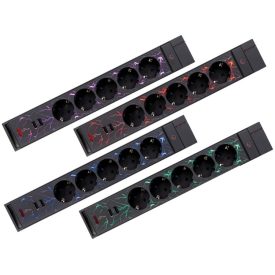 GAO ASZTALI ELOSZTÓ "GAMER", SZÍNES LEDDEL