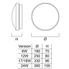 SYLVANIA 0043280 SYLCIRCLE 6W 3000K