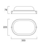 SYLVANIA 0049180 START BULKHEAD LED IP65 OVAL 4K 1875LM LÁMPA