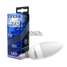 INESA 60628 LED Candle 5W 470lm 4000K E14 160° G3