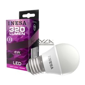 INESA 60642 LED Ball 4W 320lm 3000K E27 160° G3