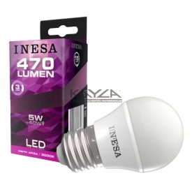 INESA 60645 LED Ball 5W 470lm 3000K E27 160° G3