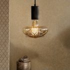 CALEX 425940 XXL Calgary LED lamppu 240V 6W 600lm E27 MS195, Arany 2200K