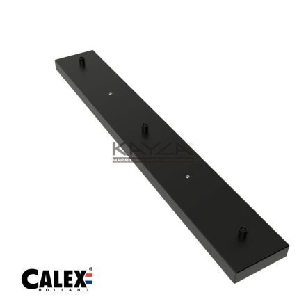 CALEX 940102 Metal Ceiling Bar, 70 x 10 cm, 3 Hole, Matt Black