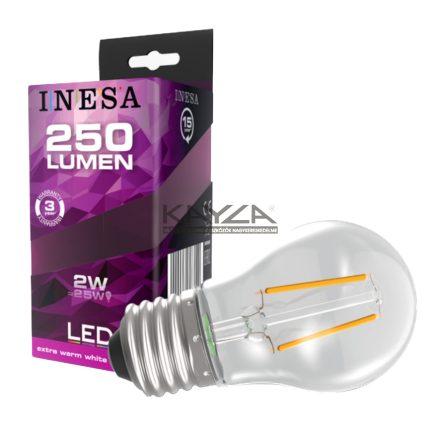 INESA 60614 Filament Ball 2W 250lm 2700K E27 300° G3