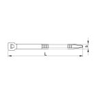 Tracon normál kábelkötegelő, zöld, 200x3,6mm, 170Z