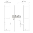 GLOBO 34070 JAICY KÜLTÉRI FALIKAR LED ACÉL