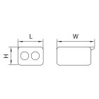 TRACON RVOG2 Csavarnélküli vezetékössz.nyithat 100DB/DOBOZ 18180