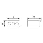 TRACON RVOG3 Csavarnélküli vezetékössz.nyithat 100DB/DOBOZ 18181