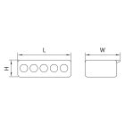 TRACON RVOG5 Csavarnélküli vezetékössz.nyithat 50DB/DOBOZ 18182