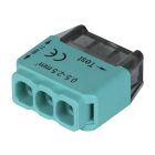 TRACON RVU2,5-3 Csavarnélküli vezetékössz.zöld 100DB/DOBOZ 18184