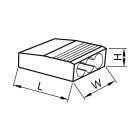 TRACON RVU2,5-3 Csavarnélküli vezetékössz.zöld 100DB/DOBOZ 18184