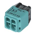 TRACON RVU2,5-4 Csavarnélküli vezetékössz.zöld 100DB/DOBOZ 18185