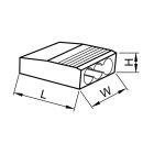 TRACON RVU2,5-5 Csavarnélküli vezetékössz.sárga 50DB/DOBOZ 18186