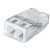 WAGO PUSH WIRE® 2273-202 vezetékösszekötő 2 x 2,5 mm² tömör vezetékhez, áttetsző ház, fehér fedél, T60 max 60 °C