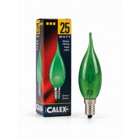 CALEX 436414 E14 25W ZÖLD GYERTYA IZZÓ