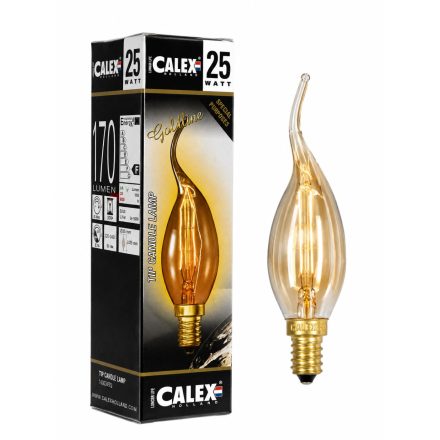Calex 442422 GOLDLINE E14 25W 240V LÁNG DEKOR IZZÓ