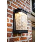 LUTEC-STARRY 5185701012 LED-es kültéri fali villanyfényszóró üvegkerettel, 16.5W, 795LM, 3000K, fekete