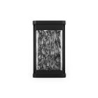 LUTEC-STARRY 5185701012 LED-es kültéri fali villanyfényszóró üvegkerettel, 16.5W, 795LM, 3000K, fekete