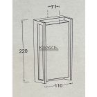 LUTEC ‭5193003118‬ QUBO LED kültéri falilámpa