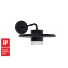 Lutec Plato 5213402012 kültéri oldalfali lámpa, E27, IP44, matt fekete