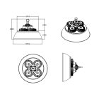 INESA 60557 GC410 Highbay 200W 16klm 5700K 60° G2