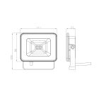 INESA 60684 FZY007 Floodlight 10W 900lm 3000K 110°