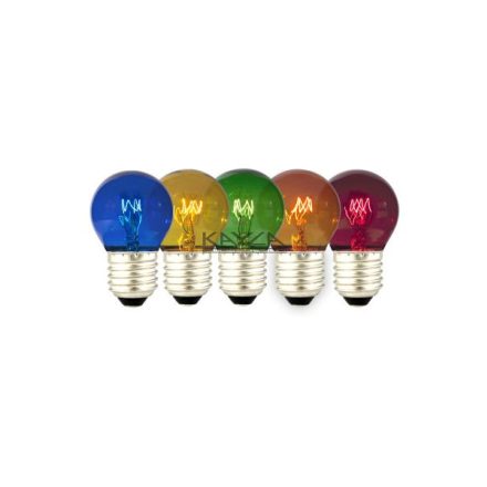 CALEX 436122 Party Ball Lamp tray 15W 240V E27 5 szín