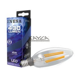 INESA 60297 Filament Candle 4W 430lm 2700K E14 300° G2