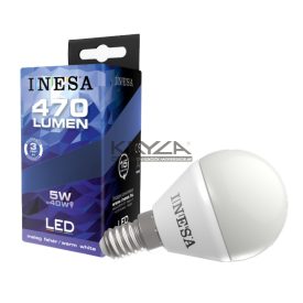 INESA 60302 LED Ball 5W 470lm 3000K E14 160° G2