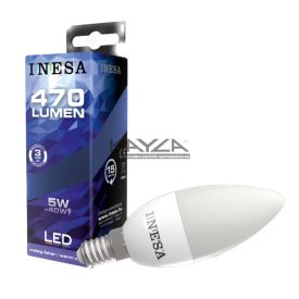 INESA 60299 LED Candle 5W 470lm 3000K E14 160° G2
