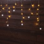 Tracon CHRIOSC10WW Karácsonyi sziporkázó jégcsapfényfüggöny,kül/beltér(X22029)