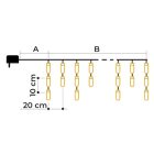 Tracon CHRIOSC10WW Karácsonyi sziporkázó jégcsapfényfüggöny,kül/beltér(X22029)