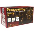 Tracon CHRIOSC5WW Karácsonyi sziporkázó jégcsapfényfüggöny,kül/beltér(X22028)