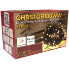  CHRSTOB100WW Karácsonyi fényfüzér, kültéri/beltéri (X22002)