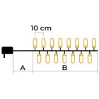 CHRSTOB200WW Karácsonyi fényfüzér, kültéri/beltéri (X22003)