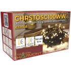  CHRSTOSC100WW Karácsonyi sziporkázó fényfüzér, kültéri/beltéri (X22008) 