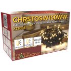 CHRSTOSW100WW Karácsonyi sziporkázó fényfüzér, kültéri/beltéri (X22005)