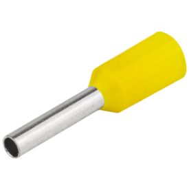   Tracon Szigetelt (PA6.6) érvéghüvely, ónozott elektrolitréz, sárga, E090