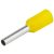 Tracon Szigetelt (PA6.6) érvéghüvely, ónozott elektrolitréz, sárga, E090