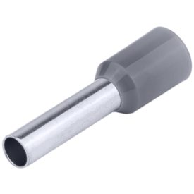   Tracon Szigetelt (PA6.6) érvéghüvely, ónozott elektrolitréz, szürke, E119