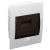 Tracon EDS-6/1 Süllyesztett elosztódoboz, füstszínű ajtóval, N/PE sínnel 1×6 modul, IP40