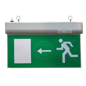   Tracon EXIT-01-J Élvilágítós LED kijáratjelző ragasztható piktogramokkal 230V, 50Hz, 13×LED, 3h, 2,4V / 900mAh, Ni-Cd