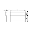 Tracon EXIT-01-J Élvilágítós LED kijáratjelző ragasztható piktogramokkal 230V, 50Hz, 13×LED, 3h, 2,4V / 900mAh, Ni-Cd