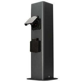   Tracon kültéri energiaoszlop SCHUKO csatlakozóval, antracit, 250VAC, 2600W, GARN2S