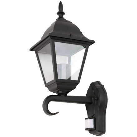 Tracon kültéri fali lámpa mozgásérzékelős álló karos, 230VAC, 50Hz, E27, GARUME27