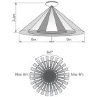 GreenLux GXDS271 DAISY LED REVA IP44 16W HF DIM NW LED LÁMPA