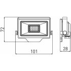 GREENLUX GXDS351 DAISY BETA 10W NW 1000/1130lm – LED fényvető