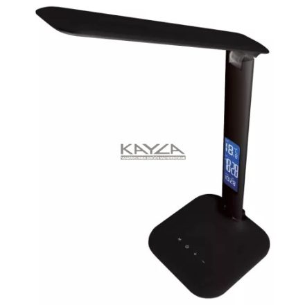LED asztali lámpa, szab. fényerő és színhőm., LCD kijelző