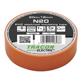Tracon szigetelőszalag, narancs, 20m, N20